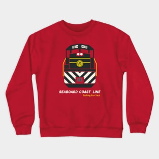 Seaboard Coast Line Railroad Train Engine Crewneck Sweatshirt